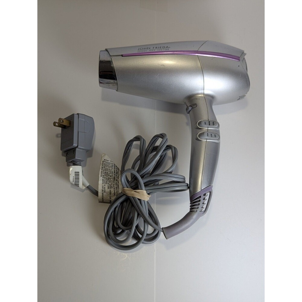 John Frieda Full Volume Hair Dryer Silver & Purple - Tested Read Description